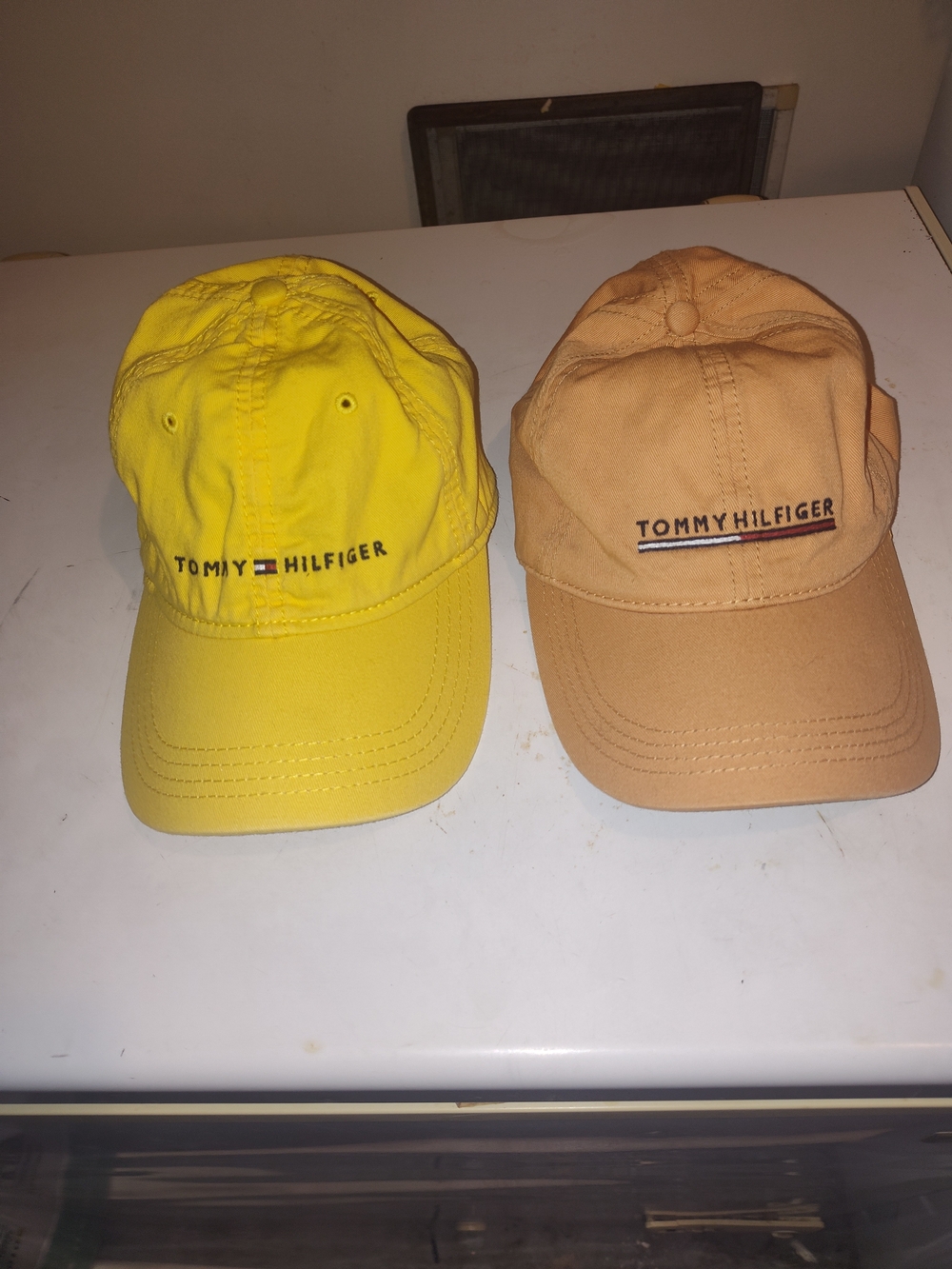 Tommy Hilfiger Yellow & Tan Baseball Caps Set